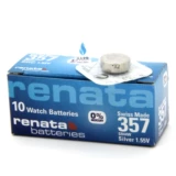 Часы Renata Swiss 357 на батарейке из оксида серебра SR44W LR44 A76 L1154, маленькие одиночные