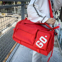 Double Shoulder Backpack Women Travel Bag Mens Hand Light Large Capacity Cashier Bags To Be Produced Luggage Basketball Sports Fitness Bag