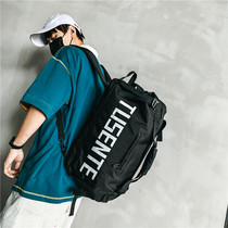 Double Shoulder Backpack Inclined Satchel Short Travel Bag Woman Luggage Bag Mens Hand Light Large Capacity Sports Fitness Bag