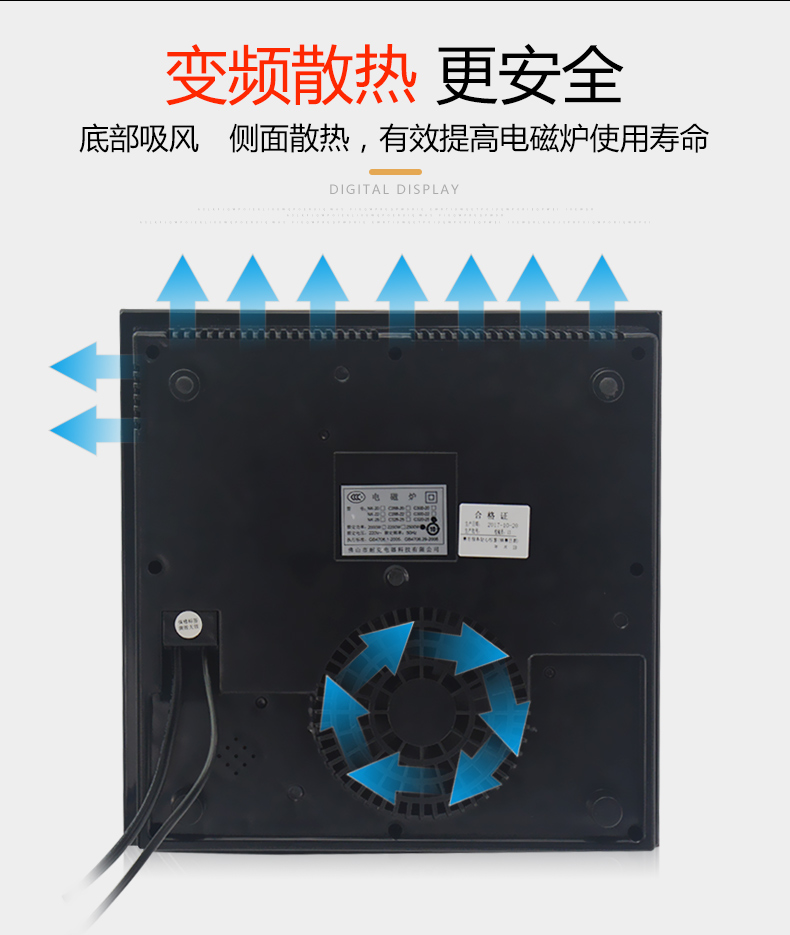 bếp điện từ giá rẻ Nồi lẩu vuông nhúng dây điều khiển 3000W nồi con Lẩu nhà hàng nồi lẩu thương mại đặc biệt bếp từ kangaroo