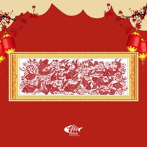 Precision printing cross stitch can be customized handmade finished living room paper-cut rich and expensive