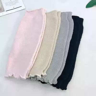 Coral velvet knee pads cover sheaths to keep warm old and cold legs men and women paint joint pain cold and warm long tube leg guards