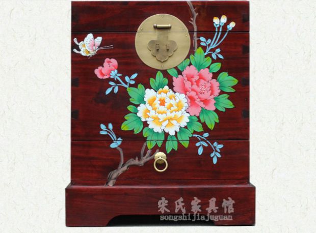 Trung Quốc hiện đại cổ điển sơn long não gỗ hộp rắn lưu trữ lưu trữ thư pháp hộp quần áo hộp cà phê bàn ​​hộp đầu giường - Cái hộp hộp gỗ đựng trang sức
