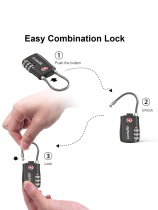 Export foreigners Letsfit TSA password lock customs lock small padlock trolley suitcase small lock anti-theft lock