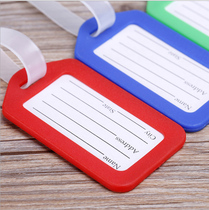 Luggage luggage boarding tag environmental protection plastic luggage tag listing card cover travel luggage tie rod