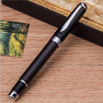 New black carbon fiber pen holder Pen Metal Water Pen Signature Pen 0 5MM Core Black Core And Blue Core Two Color