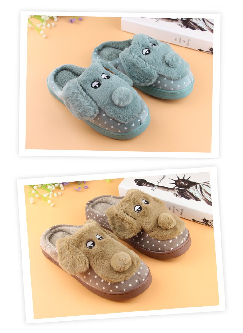 Pantoufles enfants en suède pour hiver - semelle EVA - Ref 1014536 Image 19