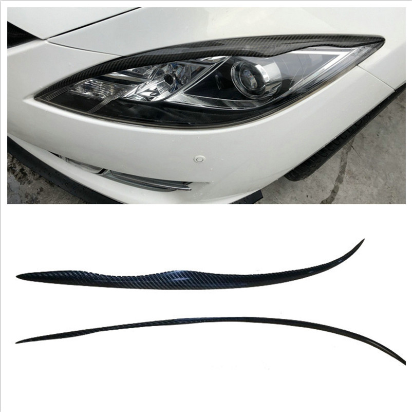 Suitable for Mazda6 WISE WING CARBON FIBER MODIFICATION LIGHT BROW Mazda6 WISE WING CARBON FIBER MODIFICATION FRONT HEADLIGHT BROW