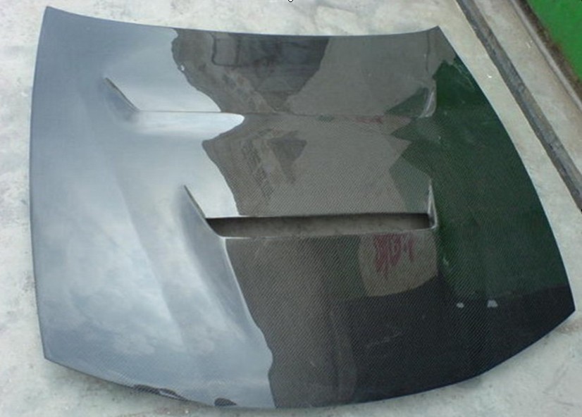 Suitable for Nissan S14 TT model drilling carbon fiber hood carbon fiber nose cover Nissan S14 TT model hood