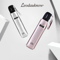 Leodauknow Sunshine and Sunshine Protection UV Protection Ultra Light Small Portable Folding Fully Automatic parasol