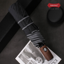 Fully automatic umbrella simple super splashing water black technology safety reflective creative reinforcement ultra light three folding business men and women