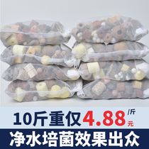 Fish tank filter material aquarium water purification culture nitrifying bacteria ceramic ring nano biochemical ball bacterial house column