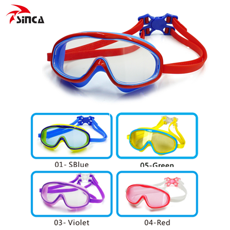 Large frame goggles children's swimming goggles boys waterproof anti-fog HD swimming goggles diving goggles children's swimming equipment