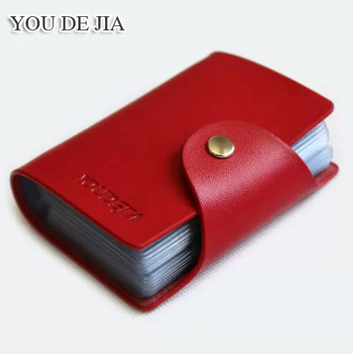 Capacious men's leather card holder, genuine leather