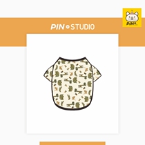 PIN ZOOPARK Zoo Pet fat dog short sleeve summer cotton Bago fight fight