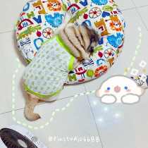 PIN 2021SS pet summer vest color mesh cartoon fat dog clothes fight fight