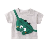 Детская летняя футболка с коротким рукавом, дышащая тонкая летняя одежда для мальчиков, короткий рукав, детская одежда