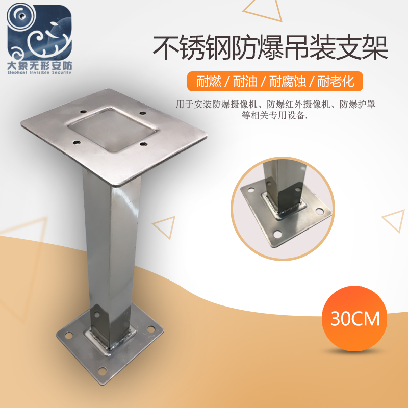 20-30CM stainless steel explosion protection shield hoisting bracket explosion-proof camera machine hoisting explosion-proof monitoring bracket