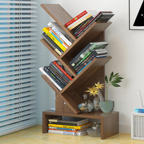 Bookshelf simple landing space saving living room economy simple shelf student small bookcase creative tree bookcase