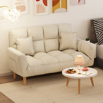 Fabric sofa foldable rental room with tatami small family type balcony bedroom single double sloth sofa bed