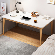 Computer Desk Desktop Home Solid Wood Leg Brief Bedroom Student Desk Writing Desk Strip Desk Simple Desk Sub