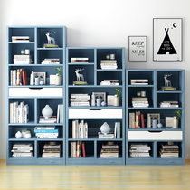 Simple bookcase bookshelf Student Book desktop shelf floor living room cabinet imitation solid wood table small bookshelf storage