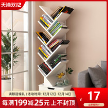 Bookshelf simple landing multi-layer tree-shaped creative shelf simple modern economy desktop student storage shelf