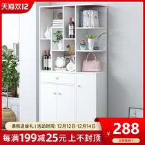 Bookcase Home Large Capacity Door Entrance Cabinet Simple Modern Storage Cabinet Living Room Multi-function Bookshelf Multi-Storey