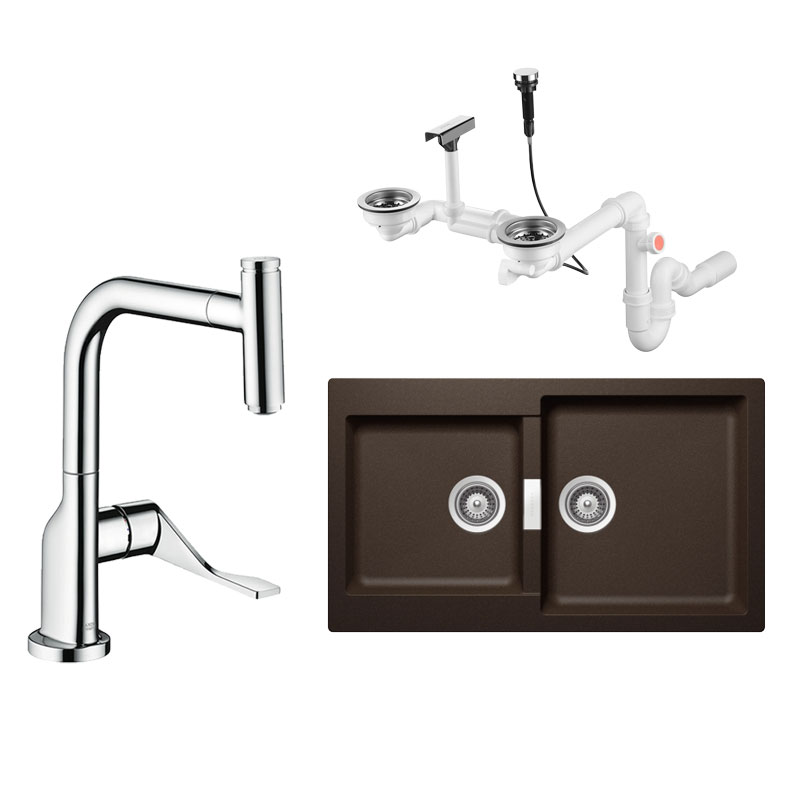 German brand Hans original 43004300 sink 39861000 faucet kitchen basin pull-out nozzle