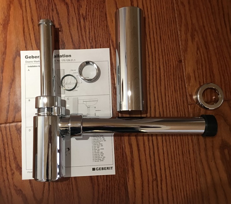 Swiss brand chrome plated water trap Pbends 170129 21 1 wall Row Deodorant Bent Sewerage Underpipe Silver