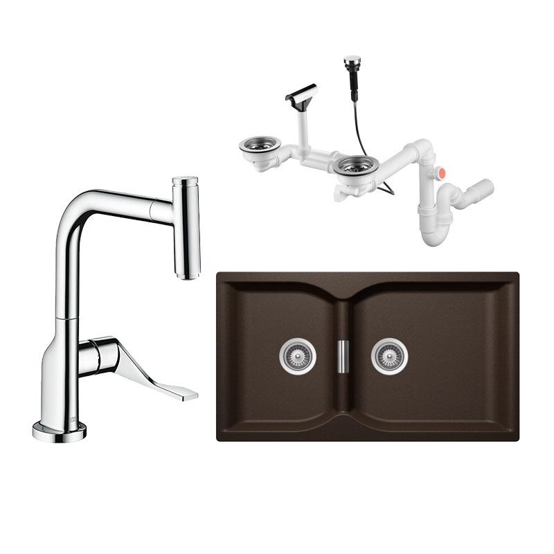 German brand Hans original 43005300 sink 39861000 faucet kitchen basin pull-out set