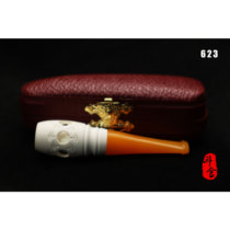 Turkish Master F YAVUZ Fernando Yavuz finely carved meerschaum cigarette holder 623-632