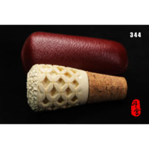 Turkish Master F YAVUZ Hand Carved Meerschaum Pipe Shader 344-348