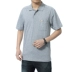 Mùa hè trung niên nam ve áo nửa tay áo thun XL túi trung niên cotton ngắn tay T-nam áo thun nam tay ngắn đen Áo phông ngắn