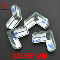 Infant anti-collision corner protection table corner protective cover baby transparent glass cabinet corner coffee table corner cover corner
