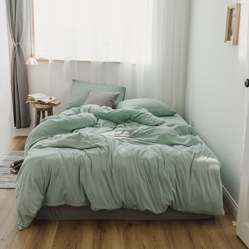 four piece net red quilt cover 1.8m bed sheet bedspread