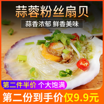Garlic vermicelli scallops 200g large scallops 6 large scallops King frozen steamed scallops roasted scallops instant seafood