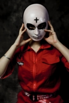 Swallowtail butterfly cross Halloween full face mask special vintage old