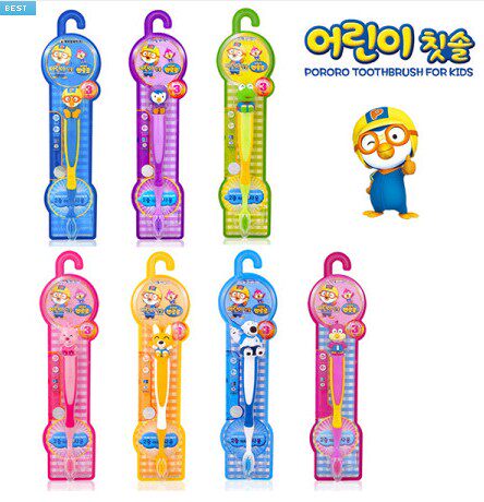 Korean Infant Toothbrush Dental Care Toothbrush Training Toothbrush 7 kinds of cartoon toothbrushes are shipped randomly