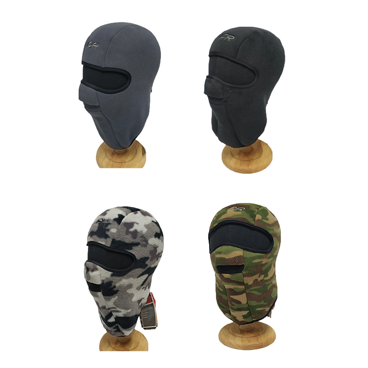 Outdoor Double Layer Thickened Headgear Grip Suede Hood Breathable Ski Hat Flying Tiger Hat Camouflage Pure Color