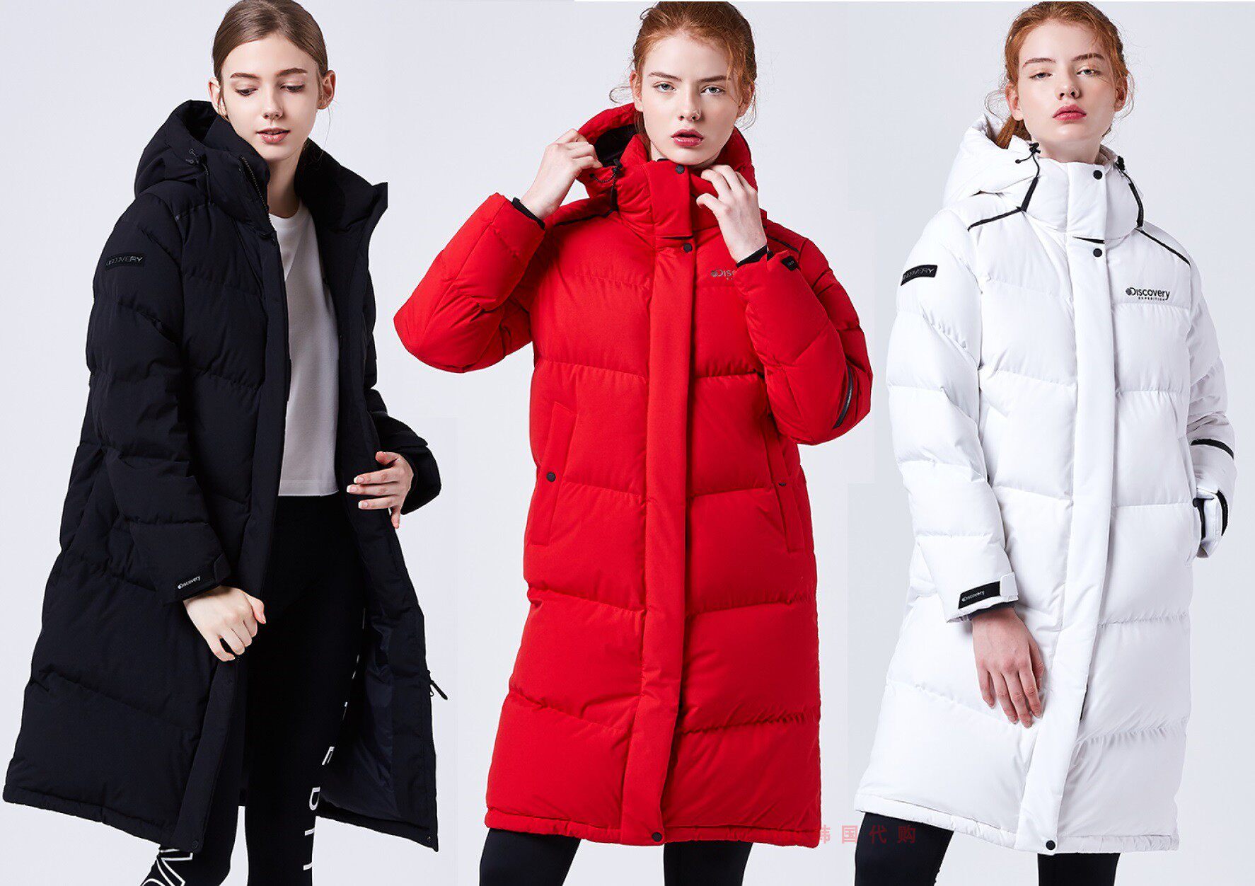 Discovery 1789 Korean DWDJ68861 women's goose down outdoor sports down jacket