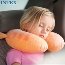 Original INTEX afternoon rest pillow childrens travel pillow neck pillow U-shaped car treasure aviation pillow pillow