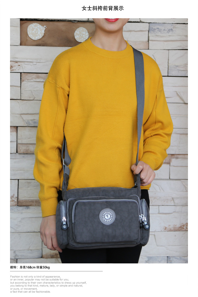 2018 mùa thu và mùa đông trung niên túi nam Oxford quay túi nữ nylon túi vải vai Messenger túi chống nước túi mẹ balo đeo chéo