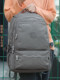 Business casual backpack men's large capacity computer bag 15.6 inch waterproof travel charging backpack new canvas women's bag