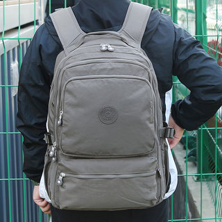 Business Casual Backpack Men's Large-Capacity Computer Bag 15.6inch Waterproof Travel Charging Backpack New Canvas Women's Bag