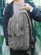 Business casual backpack men's large capacity computer bag 15.6 inch waterproof travel charging backpack new canvas women's bag