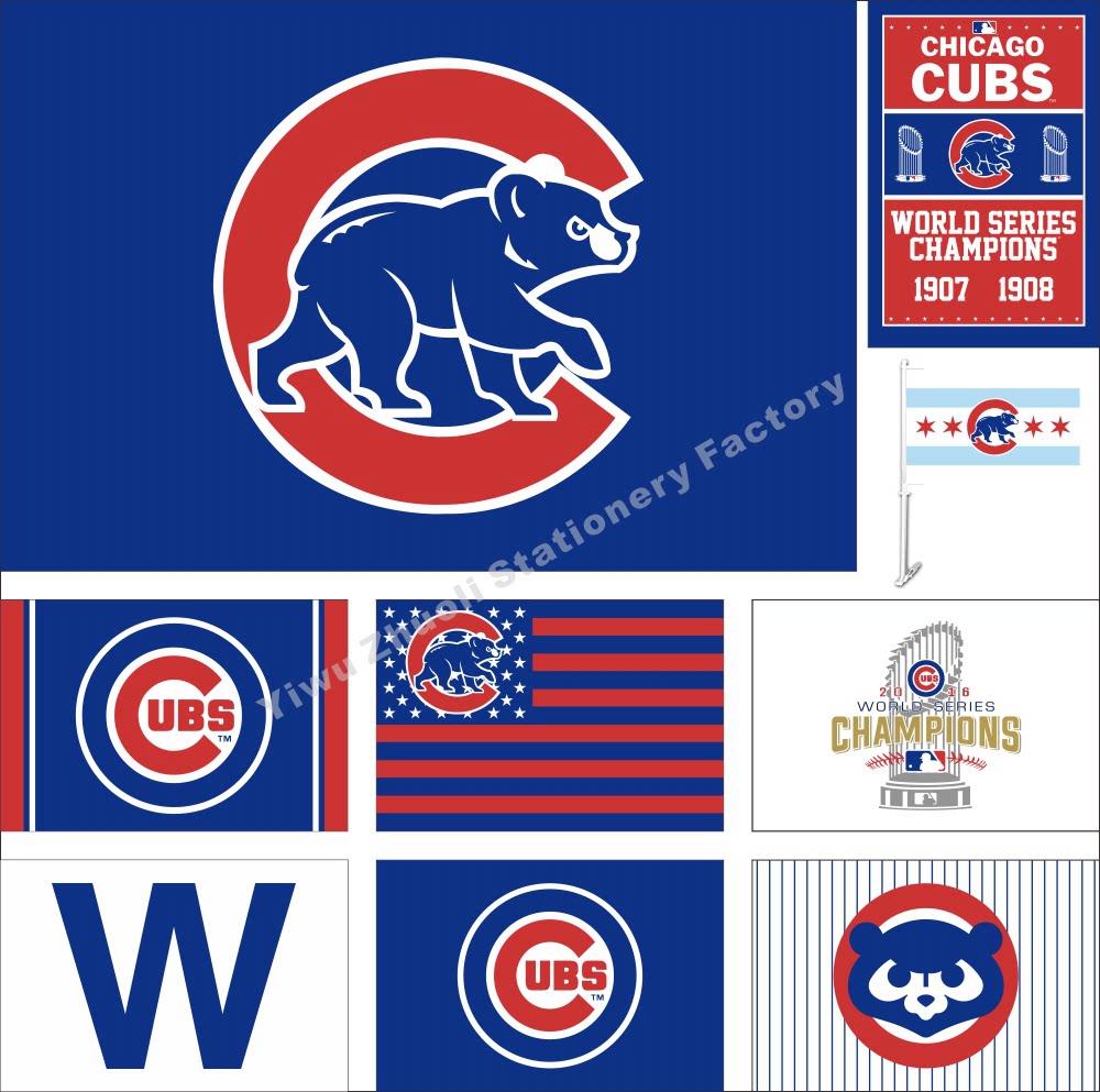 MLB Chicago Cubs Flag American Professional Baseball Chicago Cubs Flag
