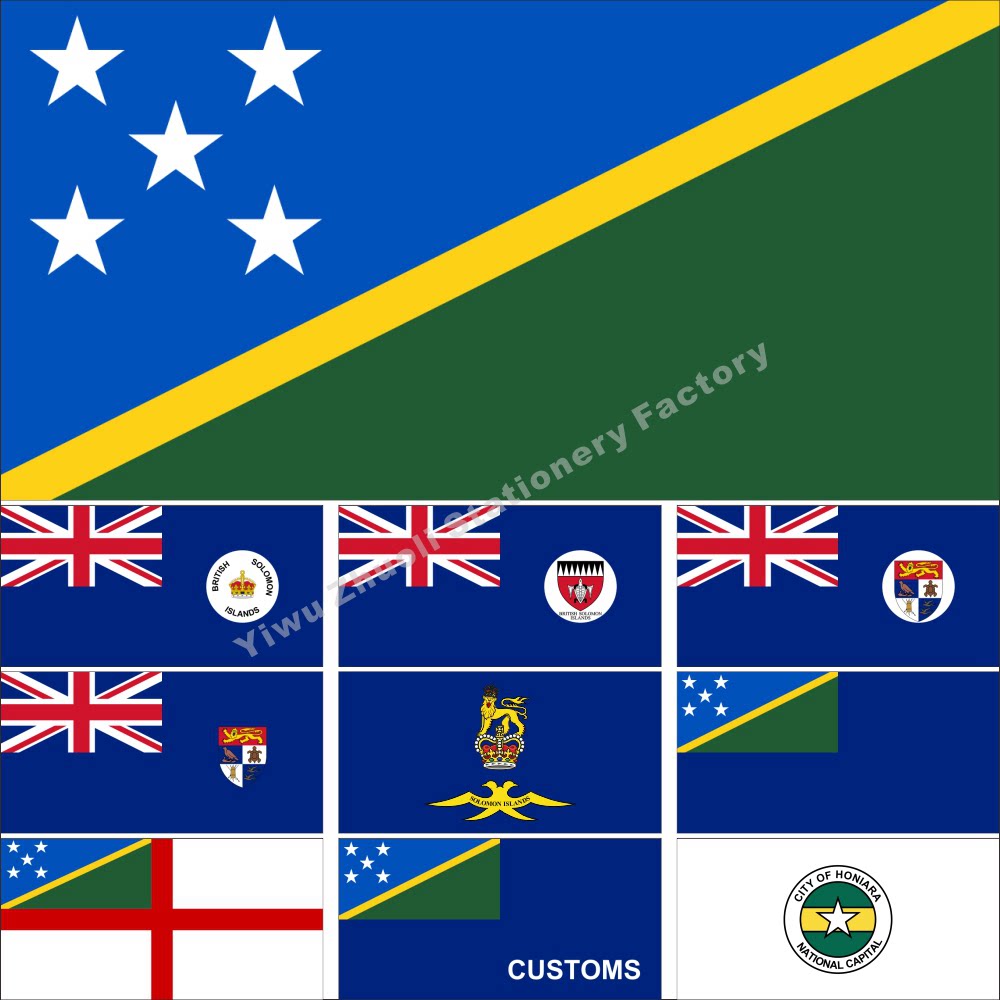 0 Solomon Islands Flag Governor Flag Army Flag Historical Flag Various sizes can be set to be ordered