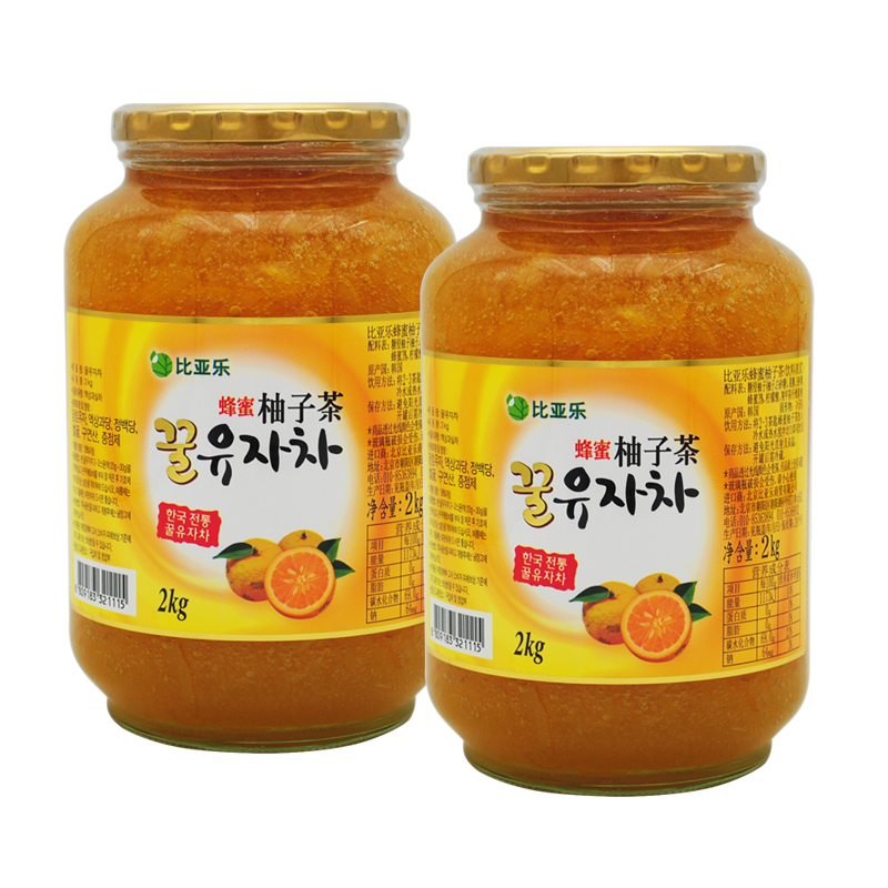 South Korea imported Bia Le honey citron tea 2kg brewed drink honey love jam bottled