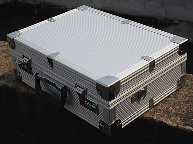 Special price portable reinforced corner password aluminum alloy toolbox multi-purpose box product box instrument box
